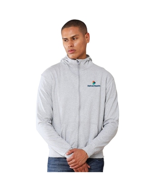 Greys & Blues Unisex Rocky Hoodie with Zip - Grey